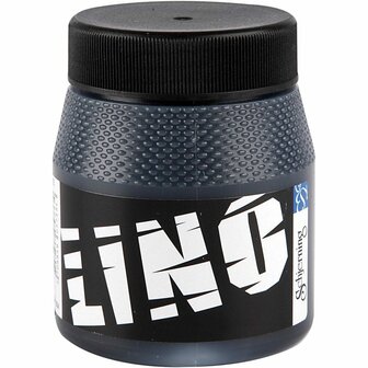 Linoleum Verf - Hoogwaardige Zwarte Waterbasis Verf - Geschikt Voor Linoleumkunst, Zeefdruk &amp; Creatieve DIY Projecten - Sneldrogend &amp; Krasbestendig - 250 ml - Dikke Consistentie