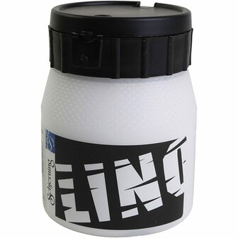 Linoleum Verf - Witte Waterbasis Verf - DIY Kwaliteitsverf Voor Linoleumkunst &amp; Druktechnieken - Geschikt Voor Diverse Toepassingen &amp; Handwerk - Dikke Consistentie - 250ml - 1 Doosje