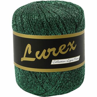 Lurex Glitter Garen Groen - Glanzend Breigaren - DIY Breien &amp; Haken - Metallic Garen - Glinsterend Garen - Feestelijk Garen - Borduurgaren - L 160 m - 25 gr - 1 Bol