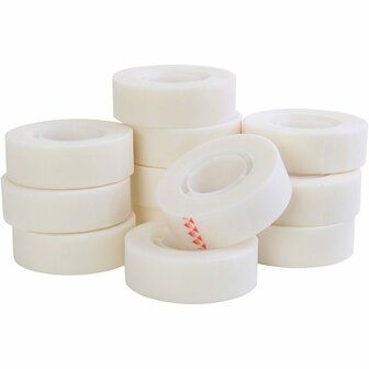 Magic Tape Plakband - Onzichtbaar Zelfklevend Tape - Beschrijfbaar &amp; Mat Afwerking - Perfect voor Documenten, Kaarten, DIY Knutselwerk &amp; Hobbyprojecten - 33 m x 19 mm