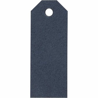 Manilla-Labels - Blauwe Labels - DIY Decoratieve Labels - Creatieve Manilla Tags Voor Hobby - Formaat 3x8cm - Gewicht 220gr - Set Van 20 Stuks