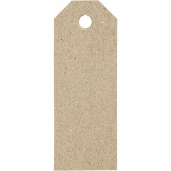 Manilla Labels Naturel - Kartonnen Labels - Cadeaulabels - Handgeschreven Labels - Organiseer &amp; Decoreer - DIY Label Set - Vintage Labels - 3x8 cm - 220 gr - 20 Stuks