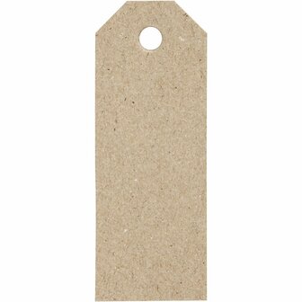 Manilla-labels, naturel, afm 3x8 cm, 220 gr, 20 stuk/ 1 doos