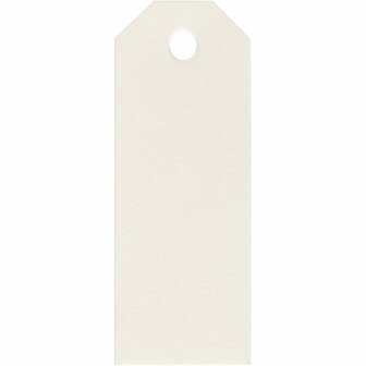 Manilla-labels, off-white, afm 3x8 cm, 220 gr, 20 stuk/ 1 doos