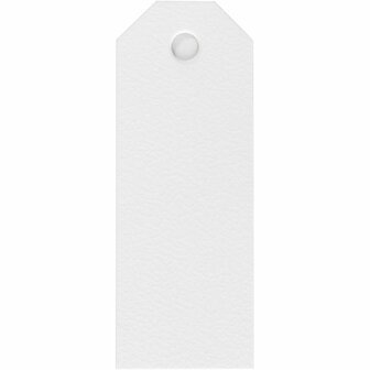 Manilla-Labels - Witte Labels - Decoratieve Tags - DIY Hobbylabels - Kleine Creatieve Labels - Formaat 3x8cm - Gewicht 220gr - Set Van 20 Stuks