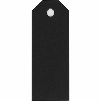 Manilla-labels - Zwart - Gekleurde Labels Voor Organisatie &amp; Decoratie - 3x8cm - 220 grams - 20 Stuks - Perfect Voor Handlettering &amp; Scrapbooking