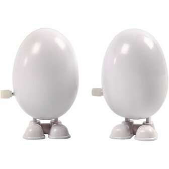 Mechanieken Voor Figuren - Witte Opwindbare Basis - H: 7cm - 2 Stuks - DIY Creatief Gebruik Met Foam &amp; Silk Clay - Perfect Voor Handgemaakte Poppen &amp; Knutsels