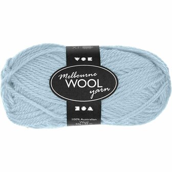 Melbourne Garen Licht Turquoise - Hoogwaardig Acrylgaren - Zacht &amp; Warm - Ideaal voor Haken, Breien, Sjaals, Truien &amp; Knutselen - 92 m x 50 gr