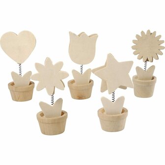 Memoclip - Decoratieve Clip - DIY Clip Voor Foto&rsquo;s - Creatieve Knutselclip - Hobby Memo Clip - Hoogte 10cm - Diameter 5cm - Set Van 10 Stuks
