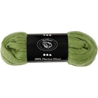 Merino wol - 21 micron - Cactus - Vilten - Spinnen - Zachte wol - Australische wol - 100 gr - Zacht - Geschikt voor vilten en spinnen