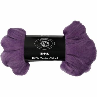 Merino wol, violet, dikte 21 my, 100 gr/ 1 doos