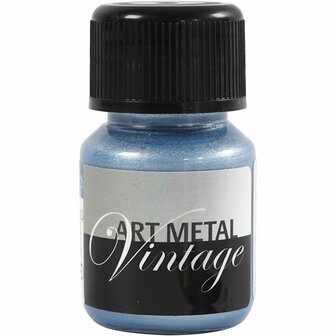 Metallic Verf - Acrylverf Metallic Parelmoer Blauw - Metaalverf - Parelmoer Blauwkleurige Metallic Hobbyverf - Glansverf - Shimmerverf - Acrylaatverf - 30ml
