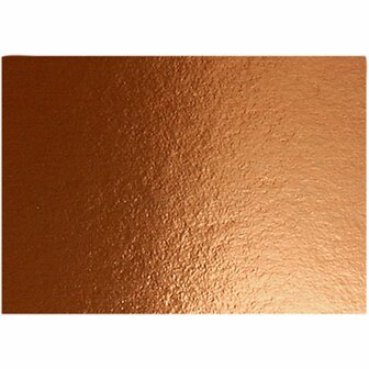 Metallic Foliekarton - Koper - DIY Creatief Karton - Koperkleurig Papier Voor Hobby - Decoratief Karton - A4 Formaat - Gewicht 280gr - Set Van 10 Vellen