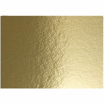 Metallic Foliekarton - Goud - A4 Formaat - Decoratief Karton - DIY Hobby Papier Voor Creatieve Projecten - Gewicht 280gr - Set Van 10 Vellen