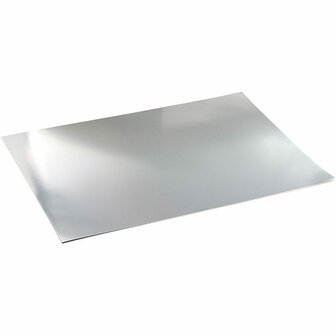 Metallic Foliekarton - Zilver - A2 - 42x60cm - 280 gram - 10 vellen