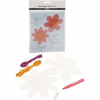 Mini Creatieve Set, bloemen, 1 doos