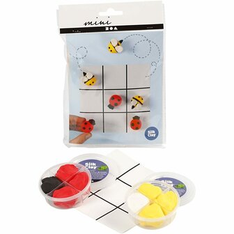 Mini Creatieve Set - Boter, Kaas en Eieren - DIY Knutselpakket voor Kinderen - Silk Clay &amp; Karton - Speel en Cre&euml;er Je Eigen Unieke Bordspel - Geschikt voor Kinderen - 1 Doos