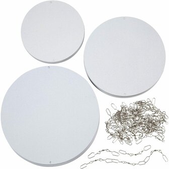 Mobile ornamenten, d: 12+15+18 cm, 60 assorti