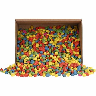 Moza&iuml;ek Stenen - Decoratieve Stenen - DIY Creatieve Stenen Voor Moza&iuml;ek - Sterke Kleuren - Afmeting 8-10mm - Dikte 5mm - Gewicht 2kg - 1 Set