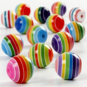 Kralen Multicolor Acryllic - Set van 50 Stuks - DIY Sieraden Maken - Voor Creatieve Projecten