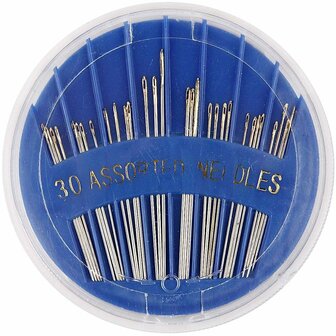 Naainaalden Set - Handnaainaalden - Hobby Naainaalden - Diverse Maten Naalden - Naaldenset Voor Stof - Fijne Naalden - Sterke Naainaalden - 3-7 L - 35-45 mm - 30 Stuks