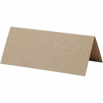 Naamkaarten - Naturel - Decoratieve Kaarten - DIY Labels Voor Projecten - Hobby Kaarten Voor Namen - Formaat 9x4cm - Gewicht 220gr - Set Van 20 Stuks