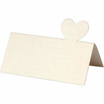 Naamkaarten, off-white, afm 8x8,5 cm, 120 gr, 20 stuk/ 1 doos