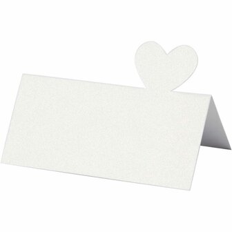 Naamkaarten, wit, afm 8x8,5 cm, 120 gr, 20 stuk/ 1 doos