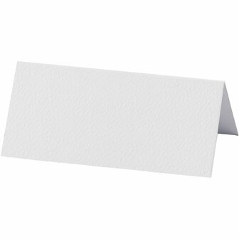 Naamkaarten, wit, afm 9x4 cm, 220 gr, 20 stuk/ 1 doos