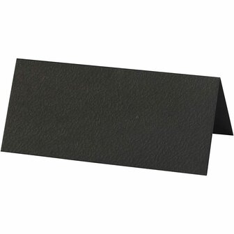 Naamkaarten, zwart, afm 9x4 cm, 220 gr, 20 stuk/ 1 doos