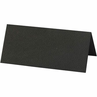Naamkaarten - Zwart - DIY Kaarten Voor Decoratie - Creatieve Labels Voor Namen - Hobby Kaarten Voor Handwerk - Formaat 9x4cm - Gewicht 220gr - Set Van 20 Stuks