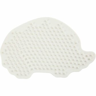 NABBI BioBeads Grondplaat Strijkkralen - Onderplaat - Strijkkralenvormen - Strijkkralenbord - Kralen Ontwerpplaat - Egel - 7,6x12 cm - 1 Stuk