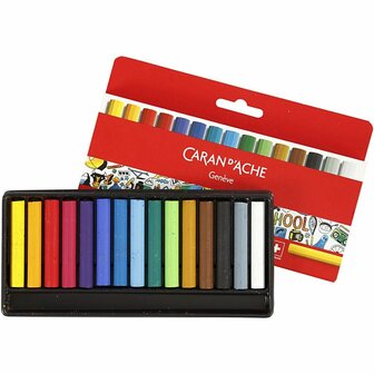 Neocolor I, diverse kleuren, Junior, L: 5 cm, dikte 8 mm, 15 stuk