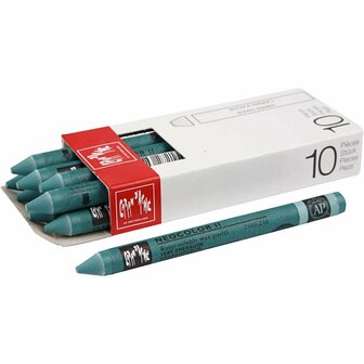 Neocolor II, emerald green (210), L: 10 cm, 10 stuk/ 1 doos