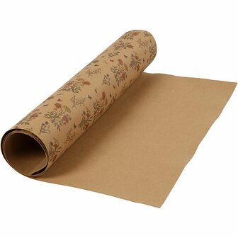 Nepleerpapier Lichtbruin - Leerachtig Craft Papier - Geschikt voor Naaien, Embossing &amp; DIY Creatieve Toepassingen - Makkelijk te Bewerkten &amp; Wasbaar - 49,5 cm x 1 m - 350 gr - 1 Rol