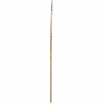 Nature Line kwasten, afm 0, B: 4 mm, lange steel, 12 stuk
