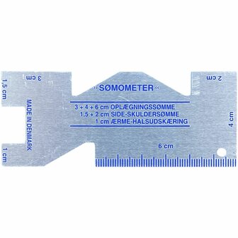 Zoommeter Metaal - Inclusief Schaalverdeling - 1 Stuk - Nauwkeurige Metalen Meetinstrument voor Naaiprojecten, Textielbewerking en DIY Modeontwerp