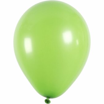 Ballonnen, groen, rond, d: 23 cm, 10 stuk/ 1 doos