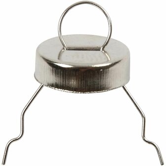 Kerstboom Haakjes - Kerstboomhangers Haakjes - Hanger Met Kraag - Ophanghaakjes - Metaal Hangers - DIY Ophanghaken - Haakjes Voor Decoratie - Ophanghaken Metaal - Metalen Hanger Met Kraag - 25 Stuks