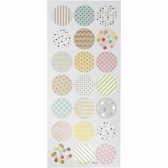 Stickers - pastels - 10x23 cm