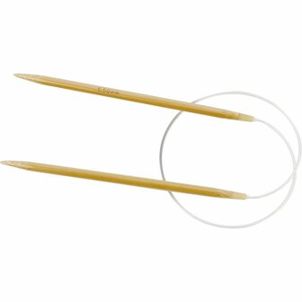 Rond Breinaalden - Flexibele Bamboe Breinaalden - DIY Handwerk Voor Beginners &amp; Gevorderden - Duurzaam Breigereedschap - Dikte 5,5 mm - Lengte 60 cm - Set van 1 Stuk