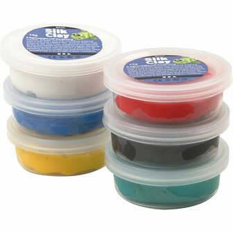 Silk Clay&reg;, standaardkleuren, 6x14 gr/ 1 doos