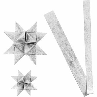 Vlechtstroken - Zilver - Zilver - 44+78cmx6,5+11,5cmx15+25 mm - 32 stroken