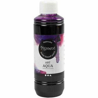 Aquarelverf - Paars Rode Waterverf - Watercolor Paint - Aqua Pigment Aquarelverf - Paars Rood - Waterbasis - Aquarel Hobbyverf - 250 ml