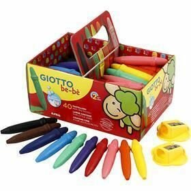 Extra Sterke Waskrijtjes - Korte Wasco Krijtjes - Inclusief Slijper - Set van 40 Stuks