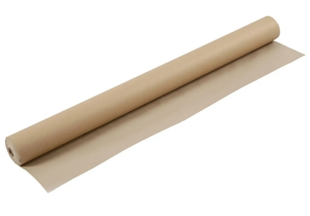 Kraft papier op rol - Inpakpapier - Verpakkingspapier - Gerecycled - Bruin - B: 96 cm - 130 gr - 30 m - 1 rol