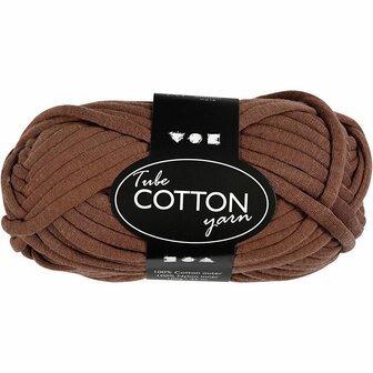 Textielgaren - Stevig Breigaren - Macram&eacute; Garen - Handwerkgaren Voor Creatieve Projecten - Borduurgaren - Kleur: Bruin - Duurzaam &amp; Hoogwaardig - 45m - 100gr - 1 Bol