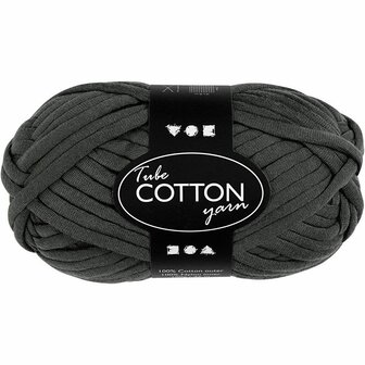 Textielgaren - Handwerkgaren - Duurzaam Garen Voor DIY &amp; Mode - Breigaren - Hobby Garen - Kleur: Donkergrijs - Extra Sterk &amp; Hoogwaardig - 45m - 100gr - 1 Bol