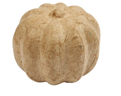 Pompoen - Papier-Mach&eacute; - 4,5x6 cm - Handgemaakte Pompoen Voor Herfstdecoratie - Geschikt Voor Schilderen &amp; Knutselen