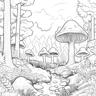 Kleurboek Bosdieren &ndash; Kleurboek Bosplaatjes &ndash; Kleurboek Natuur 